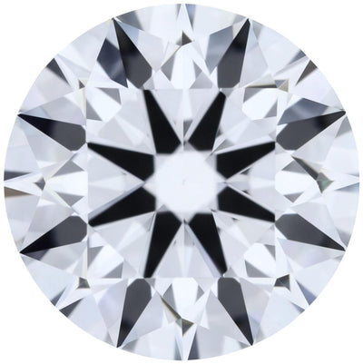 1.21ct Round Lab-Grown Diamond, E/VVS1, GCAL 8X Certified — Top view