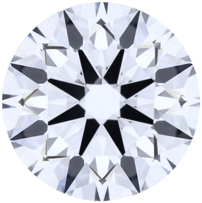 1.63ct Round Lab-Grown Diamond, D/VVS2, GCAL 8X Certified — Top view