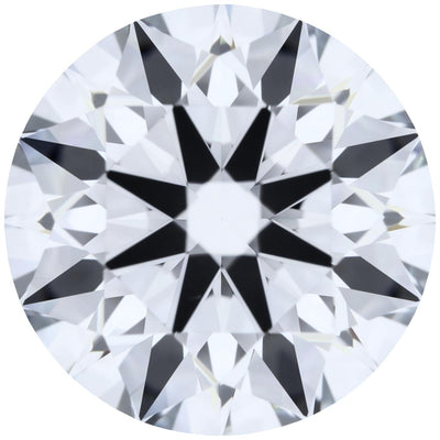 2.45ct Round Lab-Grown Diamond, E/VVS2, GCAL 8X Certified — Top view