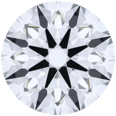 1.49ct Round Lab-Grown Diamond, D/VVS2, GCAL 8X Certified — Top view