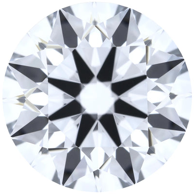 1.21ct Round Lab-Grown Diamond, D/VVS1, GCAL 8X Certified — Top view