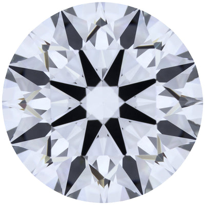 2.23ct Round Lab-Grown Diamond, D/VVS1, GCAL 8X Certified — Top view