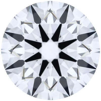 3.24ct Round Lab-Grown Diamond, E/VVS1, GCAL 8X Certified — Top view