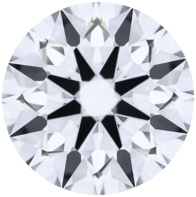 2.30ct Round Lab-Grown Diamond, D/IF, GCAL 8X Certified — Top view