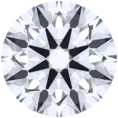 1.63ct Round Lab-Grown Diamond, D/VVS1, GCAL 8X Certified — Top view