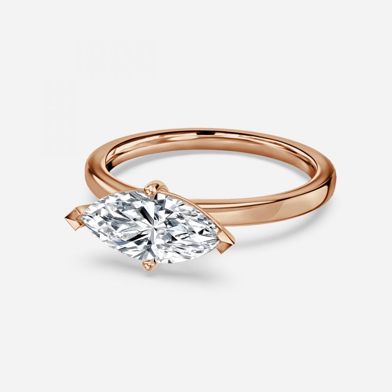 Demi Marquise Solitaire Lab Created Diamond Engagement Ring