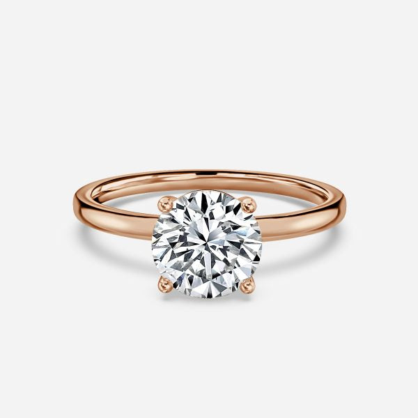 Celtic Round Lab Created Diamond Solitaire Engagement Ring