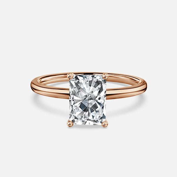 Aisha Radiant Solitaire Lab Grown Diamond Engagement Ring
