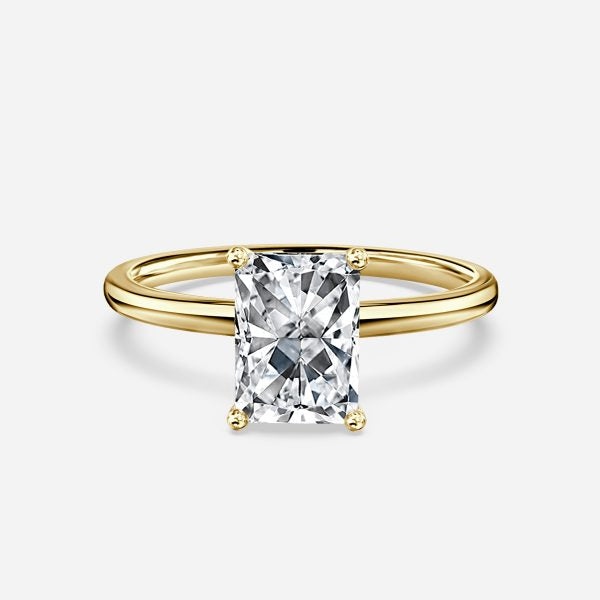 Aisha Radiant Solitaire Lab Grown Diamond Engagement Ring