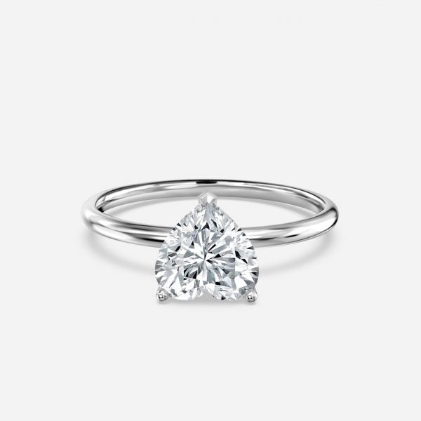 Adaya Heart Lab Created Diamond Solitaire Engagement Ring