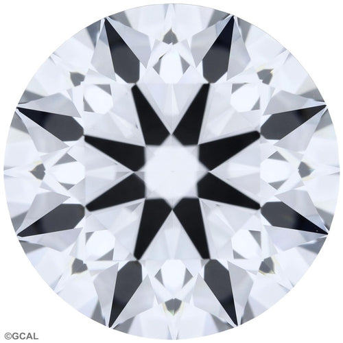2.22ct Round Lab-Grown Diamond, E/IF, GCAL 8X Certified — Top view