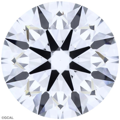 1.90ct Round Lab-Grown Diamond, E/VVS1, GCAL 8X Certified — Top view