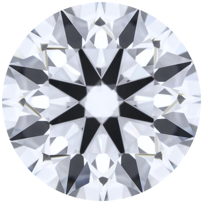 1.43ct Round Lab-Grown Diamond, E/VVS2, GCAL 8X Certified — Top view