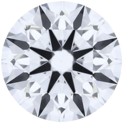 1.22ct Round Lab-Grown Diamond, D/VVS1, GCAL 8X Certified — Top view