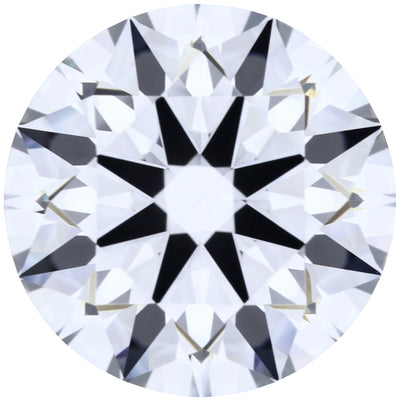 2.25ct Round Lab-Grown Diamond, E/VVS1, GCAL 8X Certified — Top view