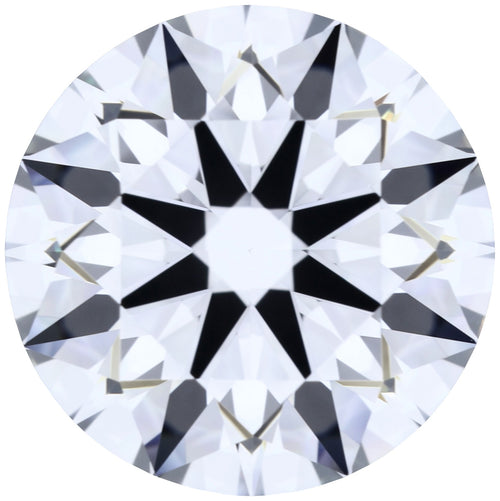 2.25ct Round Lab-Grown Diamond, E/VVS1, GCAL 8X Certified — Top view