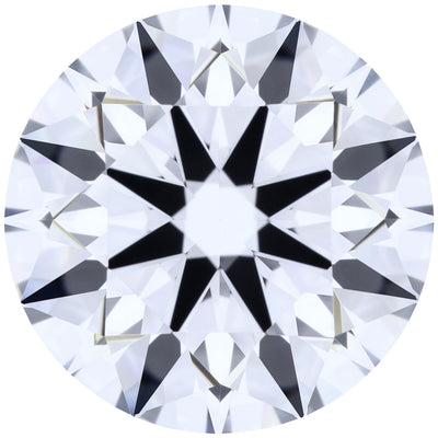 1.42ct Round Lab-Grown Diamond, D/VVS1, GCAL 8X Certified — Top view