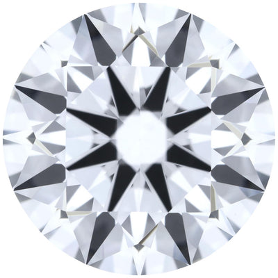1.04ct Round Lab-Grown Diamond, E/VVS1, GCAL 8X Certified — Top view