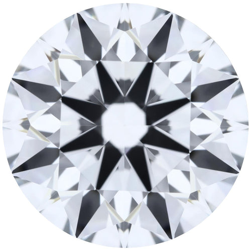 2.00ct Round Lab-Grown Diamond, E/IF, GCAL 8X Certified — Top view