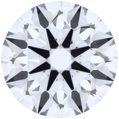 2.14ct Round Lab-Grown Diamond, E/VVS2, GCAL 8X Certified — Top view