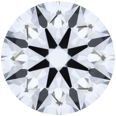 1.83ct Round Lab-Grown Diamond, E/VVS2, GCAL 8X Certified — Top view