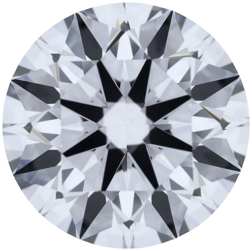 2.26ct Round Lab-Grown Diamond, D/VVS2, GCAL 8X Certified — Top view