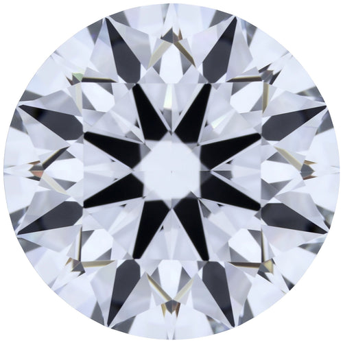 2.06ct Round Lab-Grown Diamond, D/VVS1, GCAL 8X Certified — Top view
