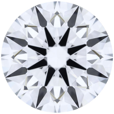 3.22ct Round Lab-Grown Diamond, D/IF, GCAL 8X Certified — Top view