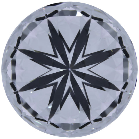 2.27ct Round Lab-Grown Diamond, D/VVS1, GCAL 8X Certified — Bottom view