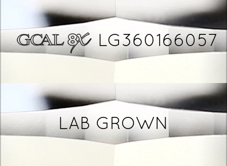2.27ct Round Lab-Grown Diamond, D/VVS1, GCAL 8X Certified — Laser inscription