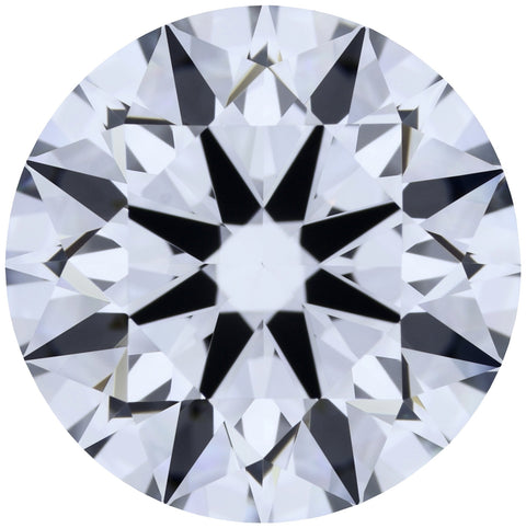 2.27ct Round Lab-Grown Diamond, D/VVS1, GCAL 8X Certified — Top view