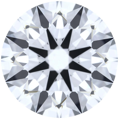 2.61ct Round Lab-Grown Diamond, E/IF, GCAL 8X Certified — Top view