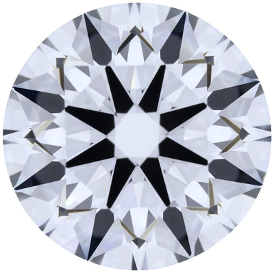 2.21ct Round Lab-Grown Diamond, D/VVS1, GCAL 8X Certified — Top view
