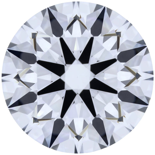 2.21ct Round Lab-Grown Diamond, D/VVS1, GCAL 8X Certified — Top view