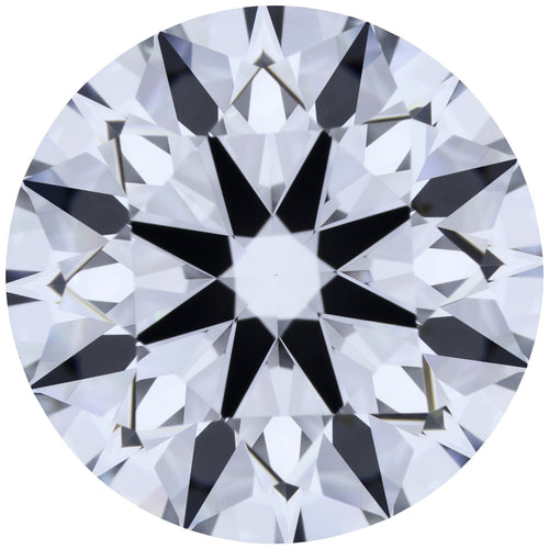 2.17ct Round Lab-Grown Diamond, D/VVS2, GCAL 8X Certified — Top view