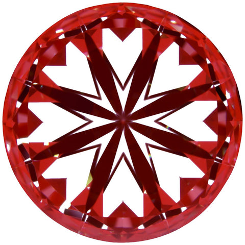 2.59ct Round Lab-Grown Diamond, D/VVS1, GCAL 8X Certified — Hearts pattern