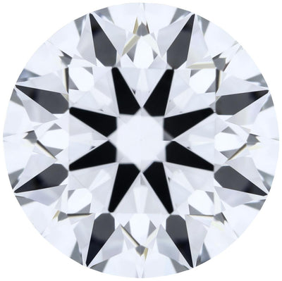 1.45ct Round Lab-Grown Diamond, E/VVS2, GCAL 8X Certified — Top view
