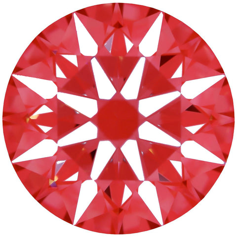 2.32ct Round Lab-Grown Diamond, D/VVS1, GCAL 8X Certified — Arrows pattern