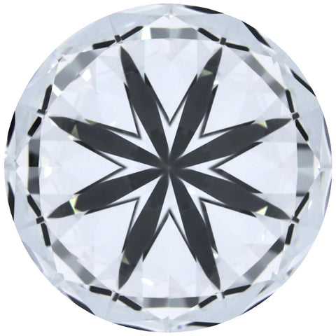 2.32ct Round Lab-Grown Diamond, D/VVS1, GCAL 8X Certified — Bottom view