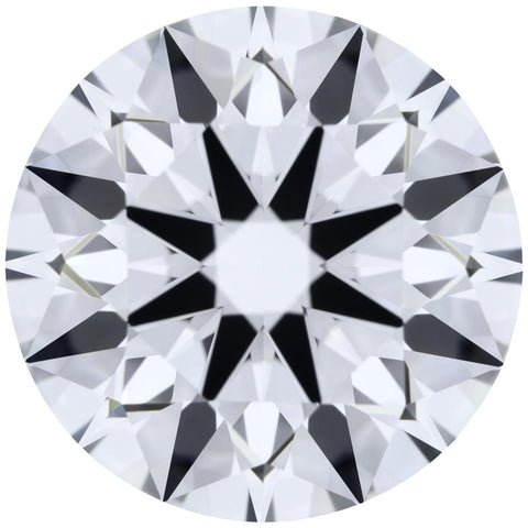 2.32ct Round Lab-Grown Diamond, D/VVS1, GCAL 8X Certified — Top view