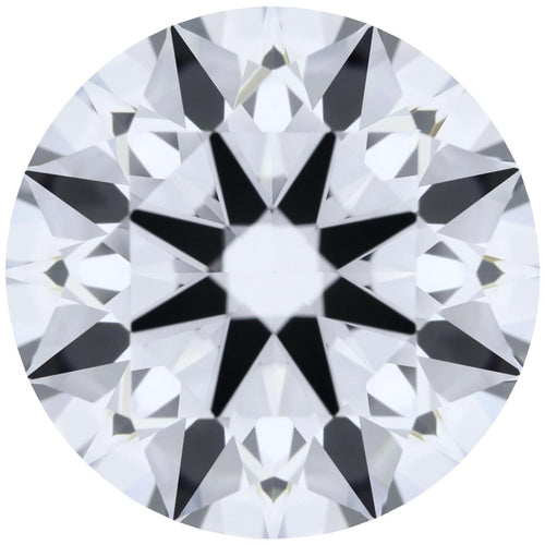 2.07ct Round Lab-Grown Diamond, D/VVS1, GCAL 8X Certified — Top view