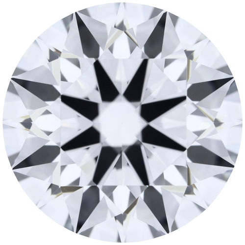 2.19ct Round Lab-Grown Diamond, D/VVS1, GCAL 8X Certified — Top view
