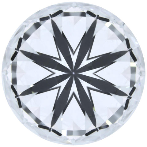 2.24ct Round Lab-Grown Diamond, D/VVS1, GCAL 8X Certified — Bottom view