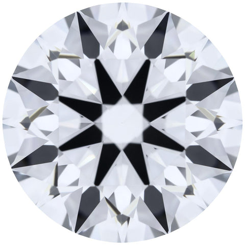 2.24ct Round Lab-Grown Diamond, D/VVS1, GCAL 8X Certified — Top view