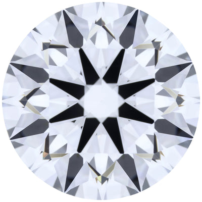 2.82ct Round Lab-Grown Diamond, E/VVS1, GCAL 8X Certified — Top view