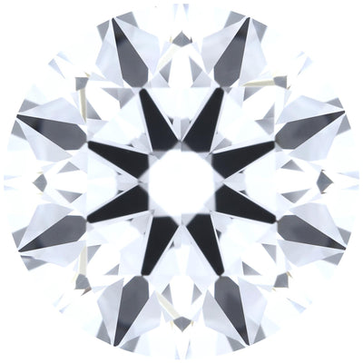 1.07ct Round Lab-Grown Diamond, D/VVS2, GCAL 8X Certified — Top view