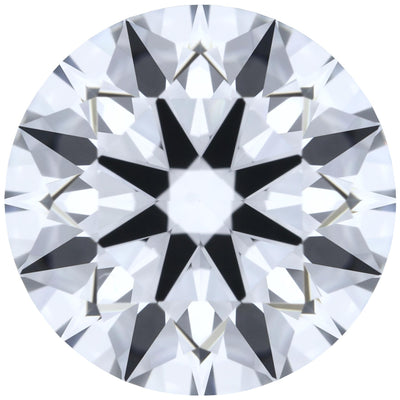 1.11ct Round Lab-Grown Diamond, D/VVS1, GCAL 8X Certified — Top view