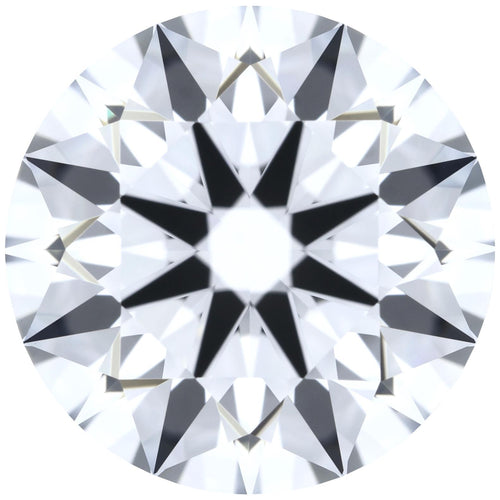 2.09ct Round Lab-Grown Diamond, E/VVS2, GCAL 8X Certified — Top view