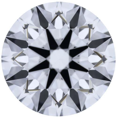 2.16ct Round Lab-Grown Diamond, F/VVS1, GCAL 8X Certified — Top view