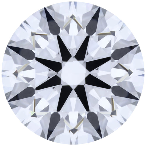 2.19ct Round Lab-Grown Diamond, E/VVS2, GCAL 8X Certified — Top view